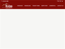 Tablet Screenshot of knippcontracting.com